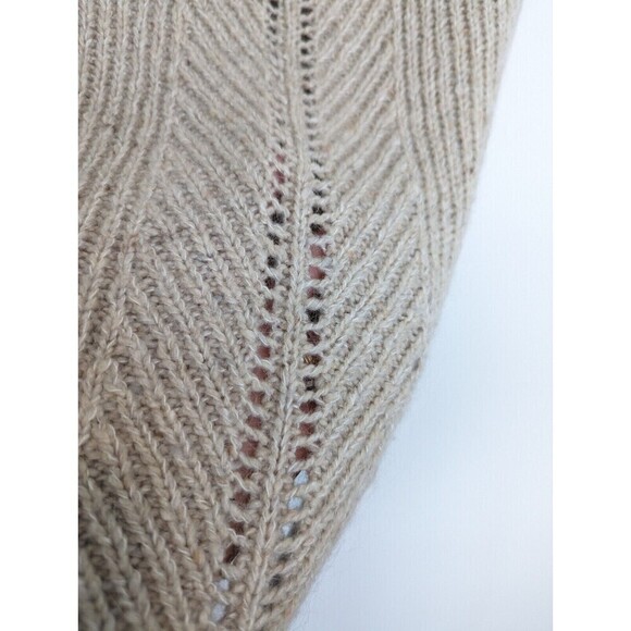 CLASSIQUES ENTIER Wool Sweater Womens Size L Tan Sleeveless Tunic Mohair Neutral - Picture 5 of 9